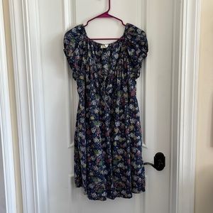 Blue floral dress